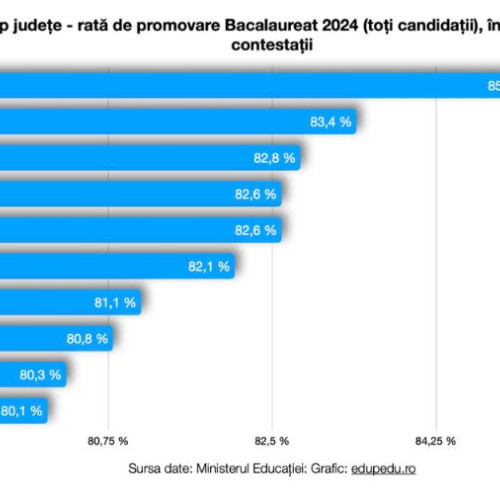 Cluj, Galați și Bacău, fruntașe la rata de promovare la Bacalaureat 2024