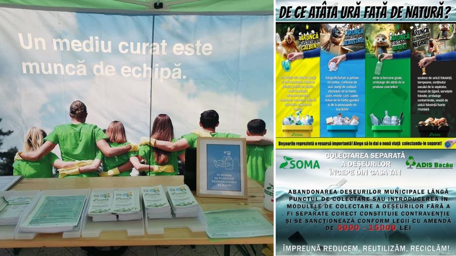 Campania &quot;Colectarea separată a deșeurilor începe din casa ta&quot; în Bacău