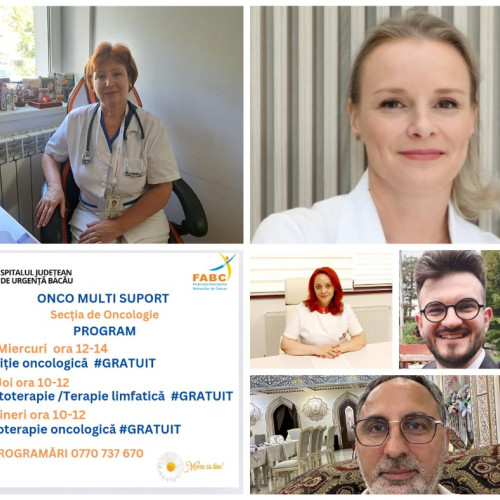 Pacienții oncologici din Bacău beneficiază de servicii gratuite începând din septembrie