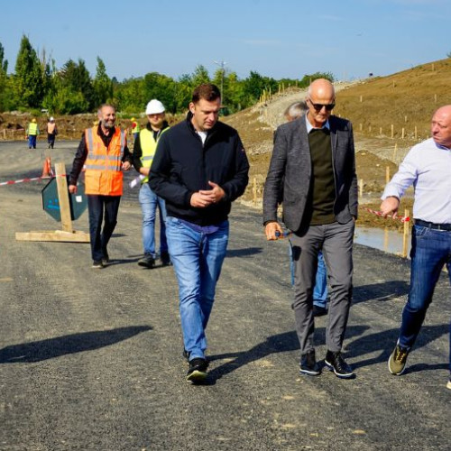 Vizita președintelui Consiliului Județean Bacău pe șantierul Athletic Park