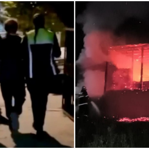 Un bărbat suspectat de incendiere reținut în Gura Vaii, județul Bacău