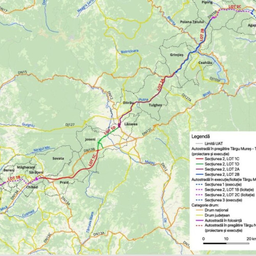 Licitațiile pentru loturile montane ale A8 aprobate de CNIR