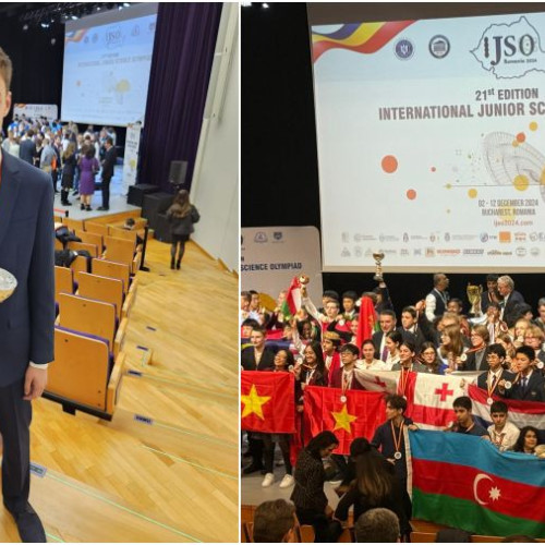 Alexandru Jicu din Bacău câștigă medalia de aur la Olimpiada Internațională de Științe pentru Juniori