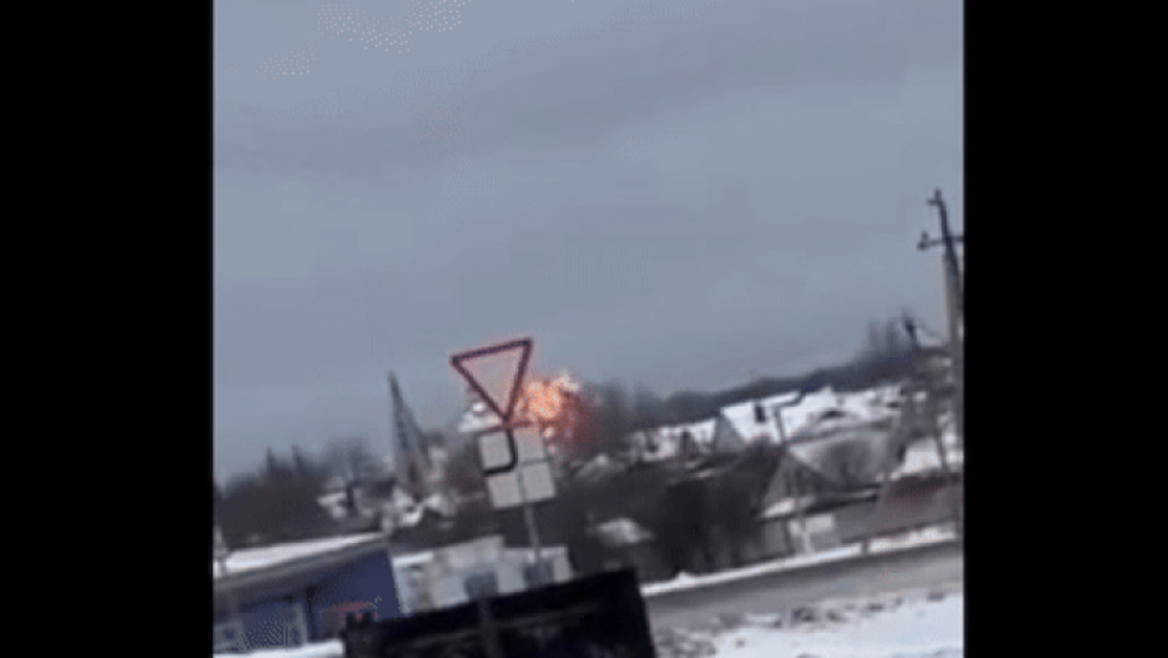 Avionul rusesc IL-76 s-a prăbușit în Belgorod, imagini video de la locul tragediei