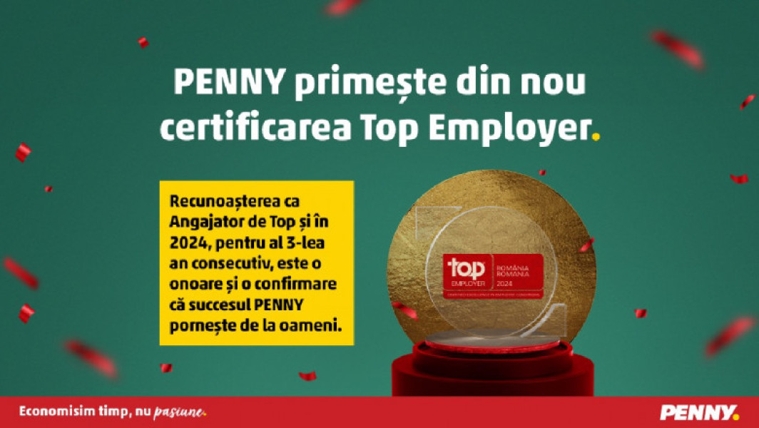 PENNY, Angajator de Top pentru al treilea an consecutiv în 2024