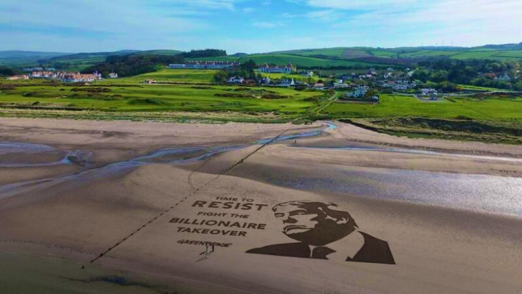 Protest la terenul de golf Trump Turnberry