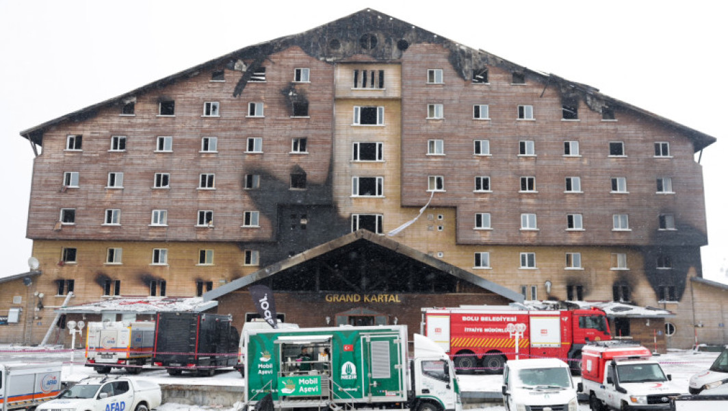 Procuratura din Turcia solicită pedepse severe pentru incendiul de la hotelul din Kartalkaya