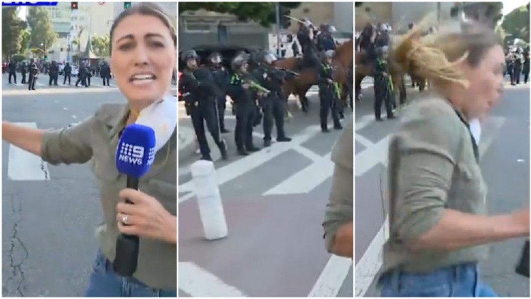proteste în los angeles: jurnalistă lovită de un glonț de cauciuc tras de poliție