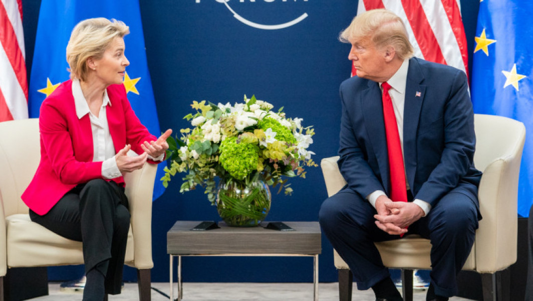 Ursula von der Leyen și Donald Trump au purtat o discuție telefonică despre tarifele vamale