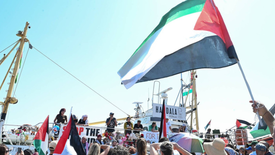 nava pro-palestiniana „Handala” se apropie de Gaza în ciuda blocadei israeliene