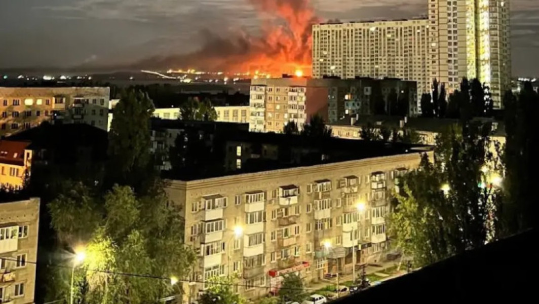 Rafinăria de petrol din Saratov, afectată de un atac cu drone din Ucraina