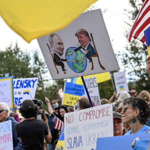 plictisiți de conflictul din Ucraina, proteste în Anchorage împotriva întâlnirii dintre Trump și Putin