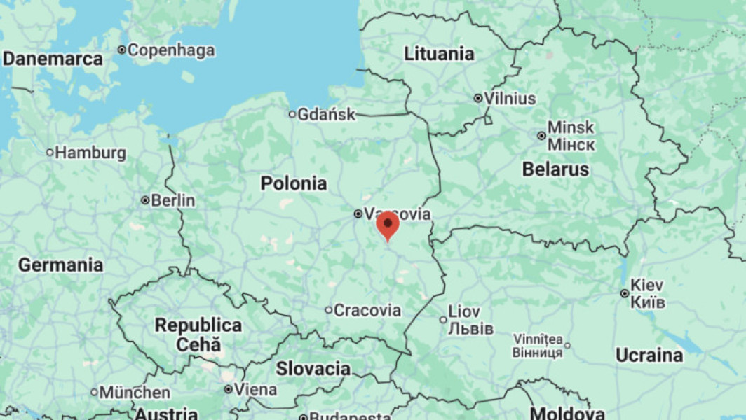Obiect neidentificat cazut şi explodat într-un lan de porumb în estul Poloniei