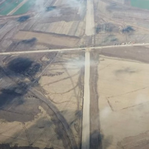 VIDEO: Nodul Turbion de la Pașcani, ce va uni Autostrada Moldovei cu Autostrada Unirii, prin imagini surprinsă de un întuziam al infrastructurii cu ajutorul dronei.