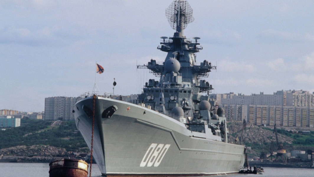 crucisatorul nuclear Amiral Nahimov, o relicvă a Războiului Rece, a fost lansat în larg pentru ultimele teste