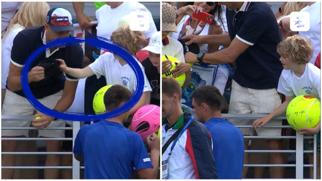 Incident la US Open: un CEO polonez a smuls o șapcă destinată unui copil, în timp ce sportivul reacționează