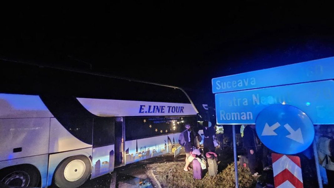 Accident cu autocar în comuna Nicolae Bălcescu: cinci răniți transportați la spital