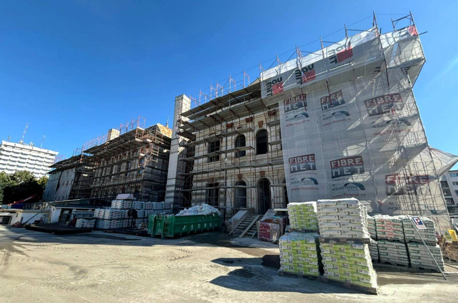 Palatul Administrativ din Bacău, reabilitat în proporție de 50% după 7 luni