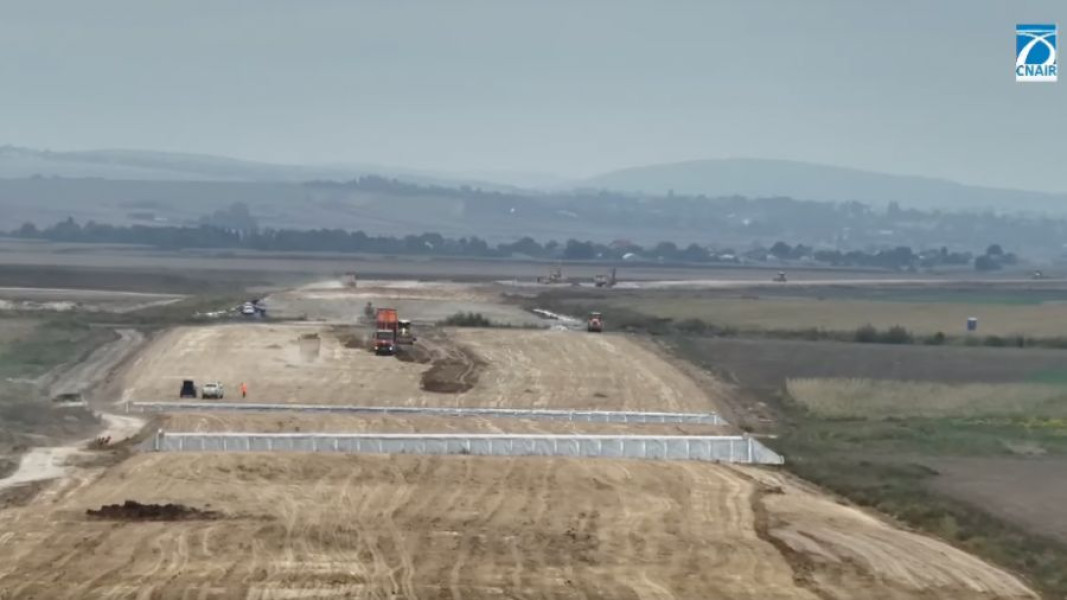 Lucrările pe tronsonul Bacău-Pașcani al A7 aproape de 40% finalizare