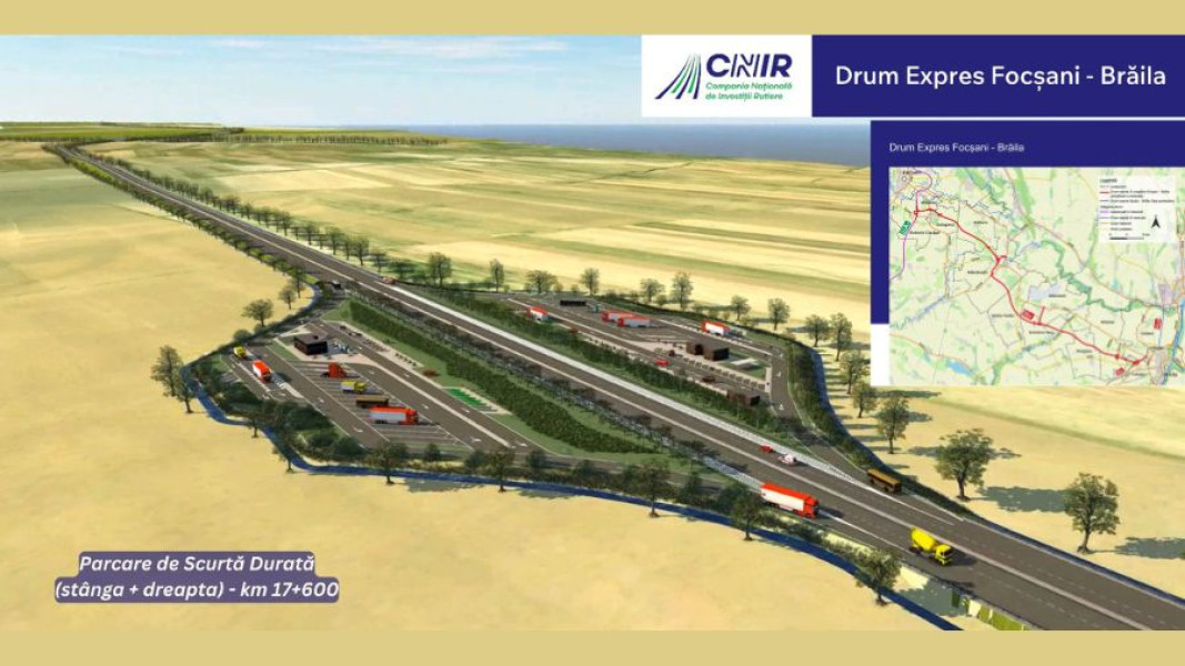 Contract de 4,29 miliarde lei pentru drumul expres Focșani-Brăila, semnat de CNIR