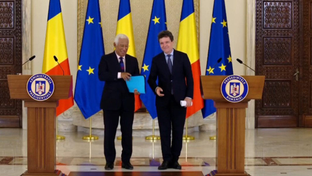 Nicușor Dan a discutat cu Antonio Costa despre planuri prioritare ale UE