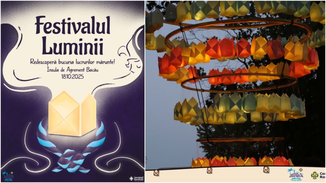 Festivalul Luminii aduce bucurie și artă pe Insula de agrement din Bacău