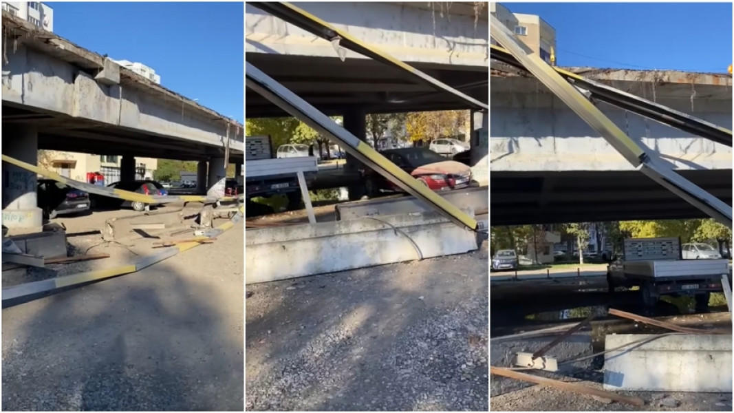O parte din balustrada podului Narcisa s-a prăbușit, avertizează consilierul local