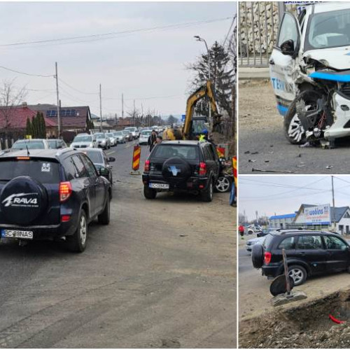 Accident rutier pe Calea Bârladului în Bacău: Autoturism și SUV implicate, poliția anchetează neacordarea de prioritate