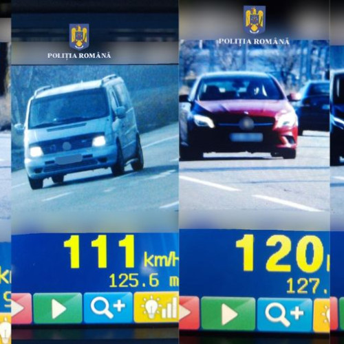 Acțiune pe E85: 25 de șoferi au rămas, pentru depășirea vitezei, fără permise de conducere