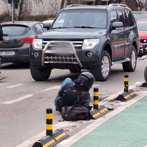 Motociclist rănit grav într-un accident pe strada Eminescu din Bacău