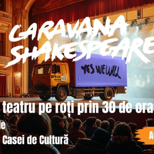 Spectacol teatru: „Opere Shakespeare” în Piața Culturii Bacău: Vineri seara: Intrare gratuită!