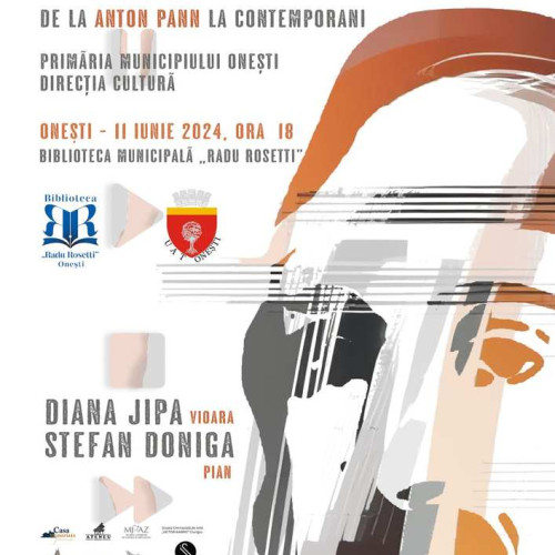 Concert extraordinar la Onești: Violinista Diana Jipa și pianistul Ștefan Doniga în turneul național &quot;PANN-O-RAMA&quot;