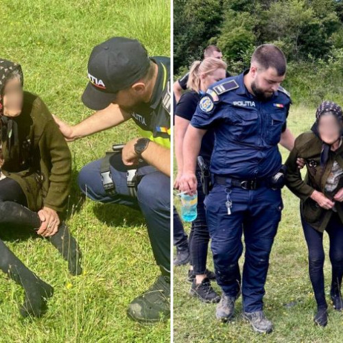 FOTO! O bătrână rătăcită prin pădure, în Mănăstirea Cașin, a fost salvată de polițiști